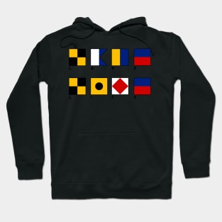 Lake Life and Nautical Flags Hoodie